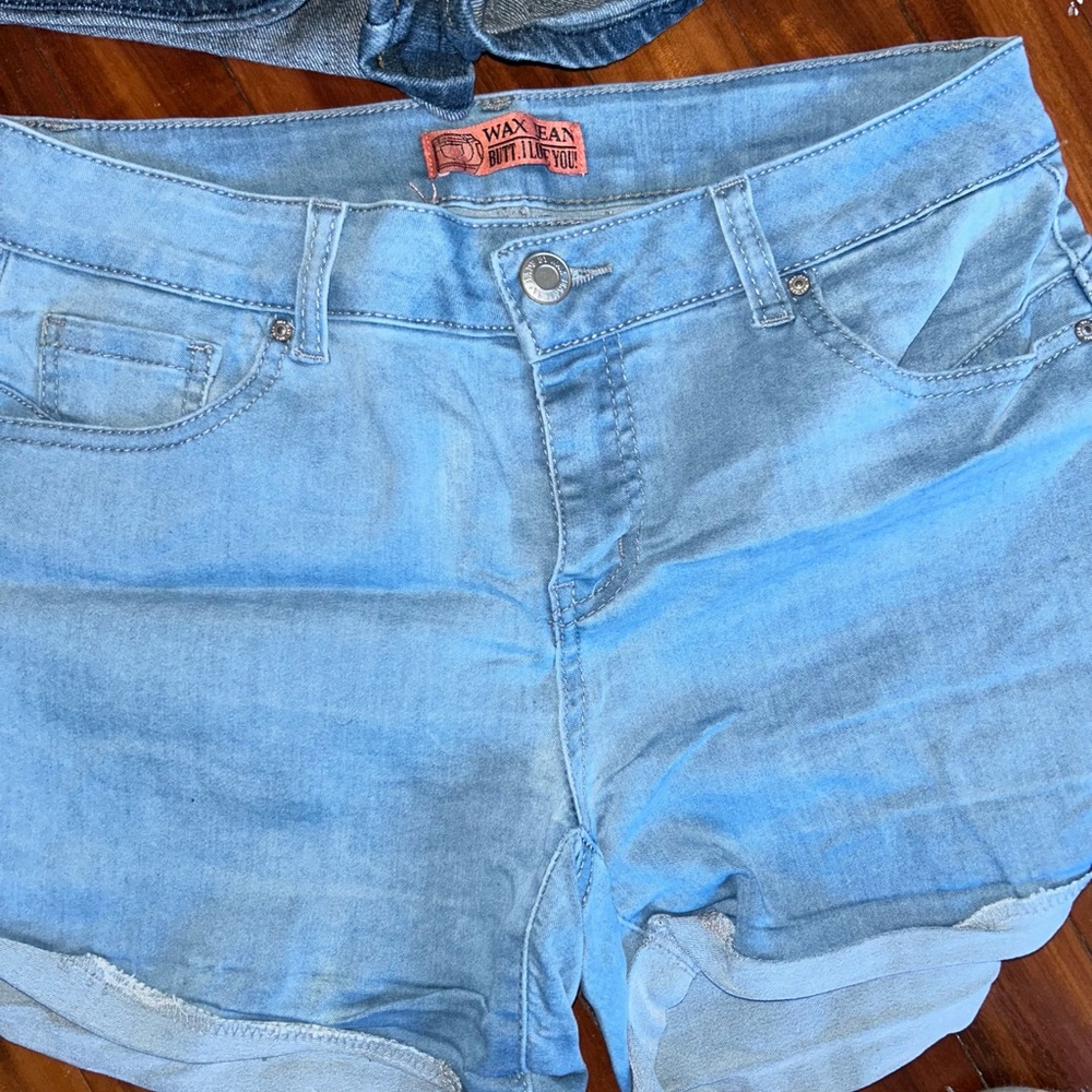 Junior Roxy women Denim Shorts - Blue - Picture 8 of 8